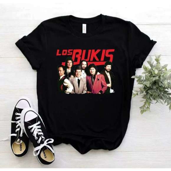 Gildan Tops - Los Bukis T Shirt Mexican Grupera Band